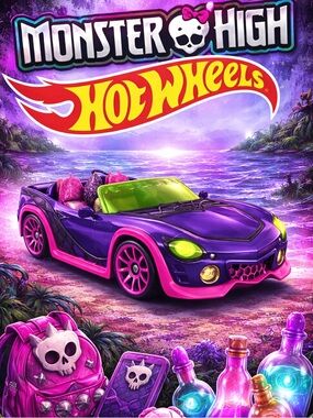Hot Wheels Monster High Ghoul Mobile 1:64 Diecast Purple Pink Mattel